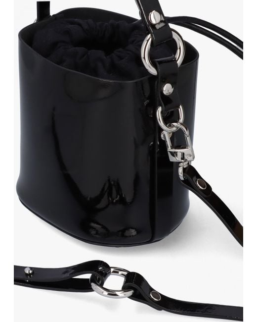 Vivienne Westwood Black S Daisy Leather Drawstring Bucket Bag