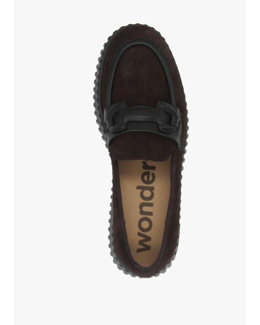 Wonders Black Xfly 03 Dark Loafers