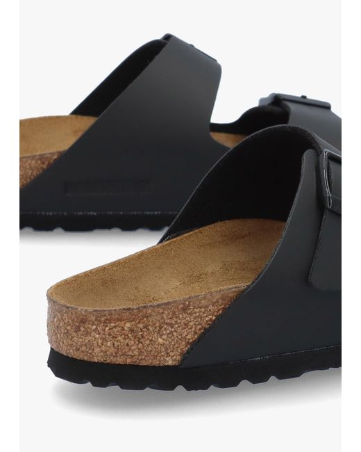 Birkenstock White Arizona Birko-Flor Two Bar Mules Leather