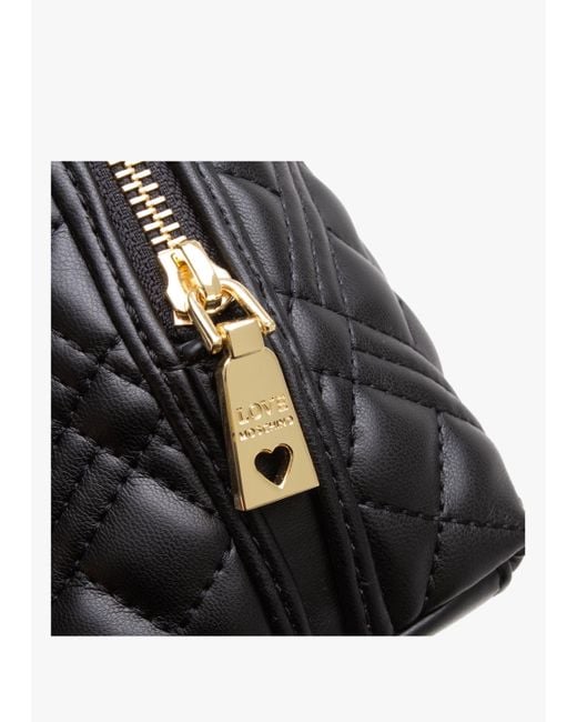 Love Moschino Small Diamond Quilt Black Grab Bag