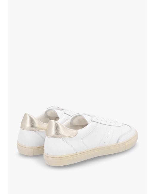Daniel Thamby White Leather Low Profile Trainers