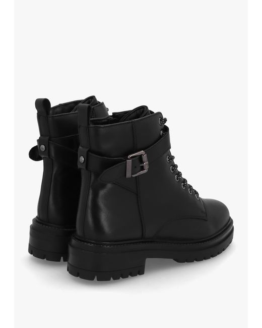 Moda In Pelle Black Omola Buckle Ankle Boots