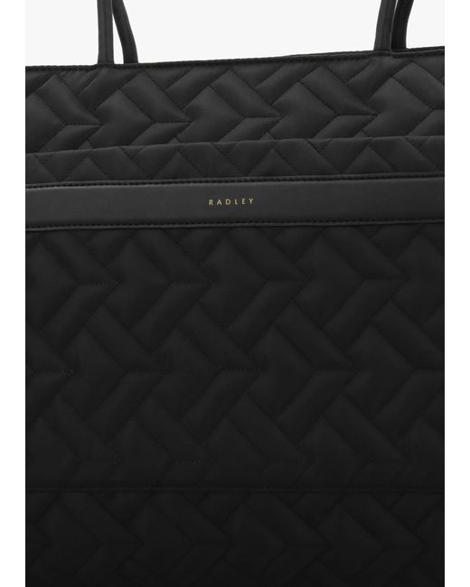 Radley Black Large Holland Park Quilted Tote Bag