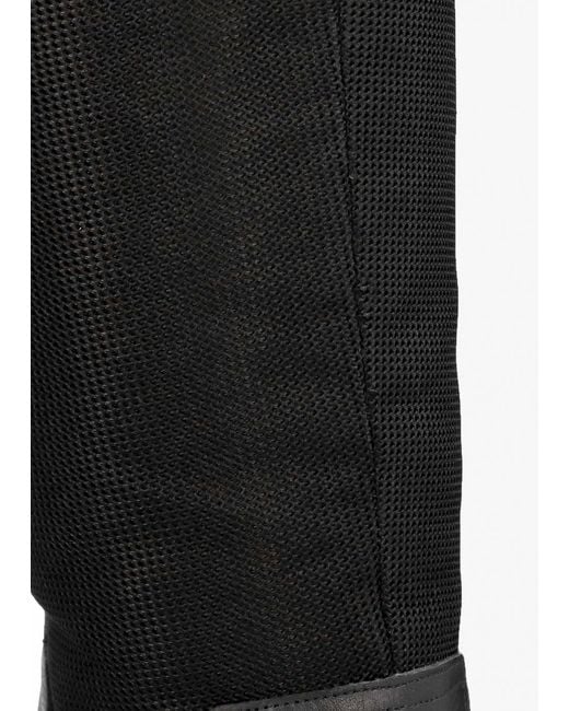 Daniel Bliny Black Leather Block Heel Knee Boots