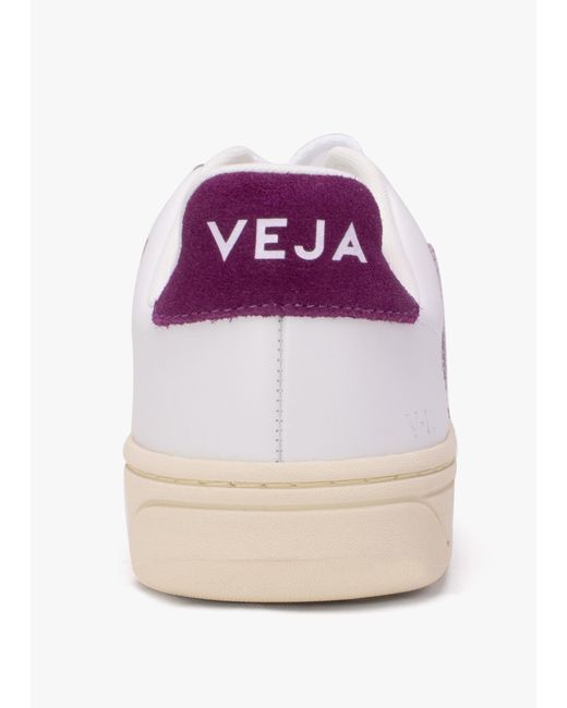 Veja Pink V-12 Leather Extra Parma Trainers