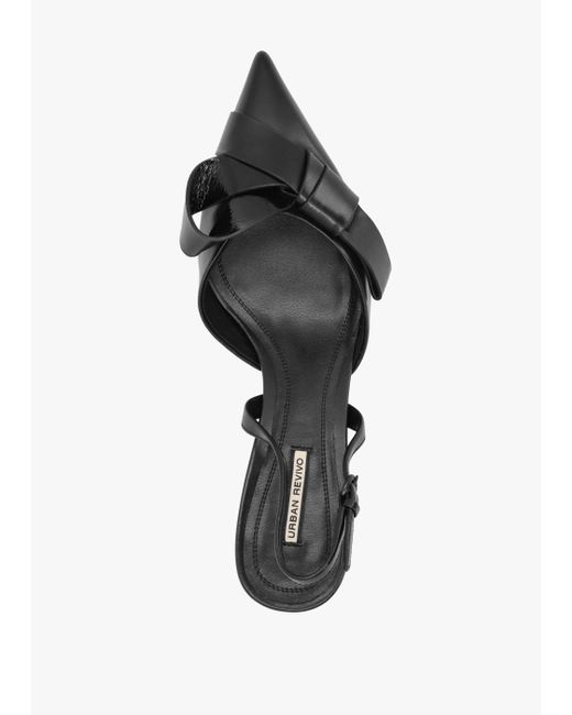 Daniel Urbie Black Kitten Heel Sling Backs