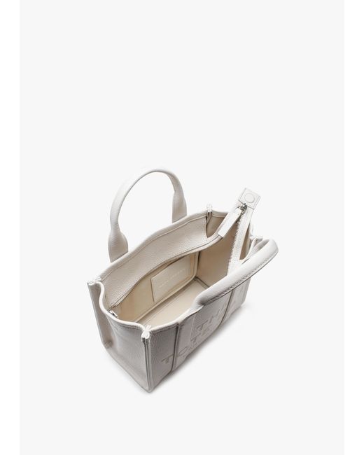 Marc Jacobs White The Leather Small Cotton Tote Bag