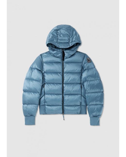 Parajumpers Blue S Mariah Glossy Down Puffer Jacket