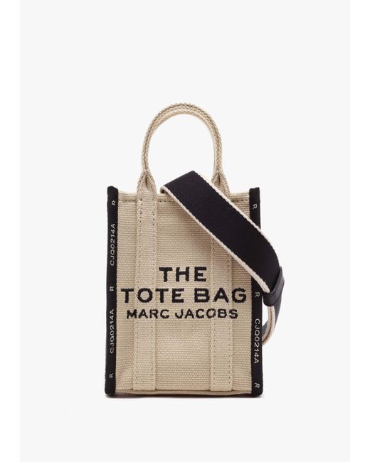 Marc Jacobs Natural The Jacquard Mini Warm Sand Cross-body Tote Bag