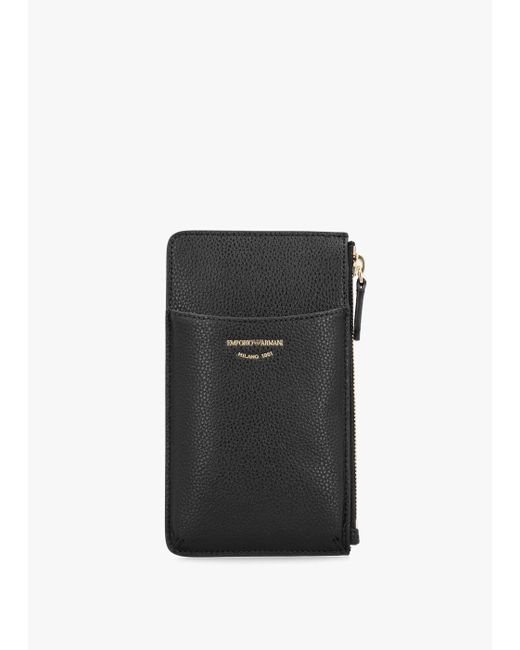 Emporio Armani Large Card Holder in Black Lyst UK