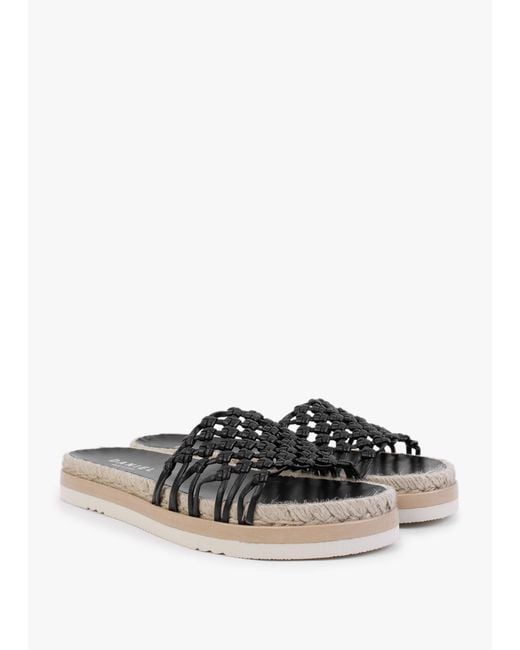 Daniel Kule Black Knotted Woven Mules