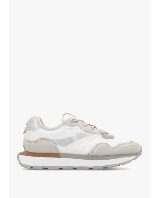 Moda In Pelle White Dorea & Lace Up Trainers