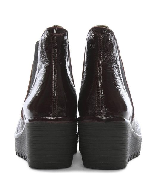 fly london purple ankle boots