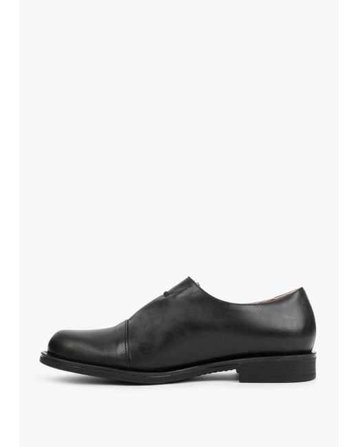 Daniel Crystie Black Leather Embellished Oxford Shoes