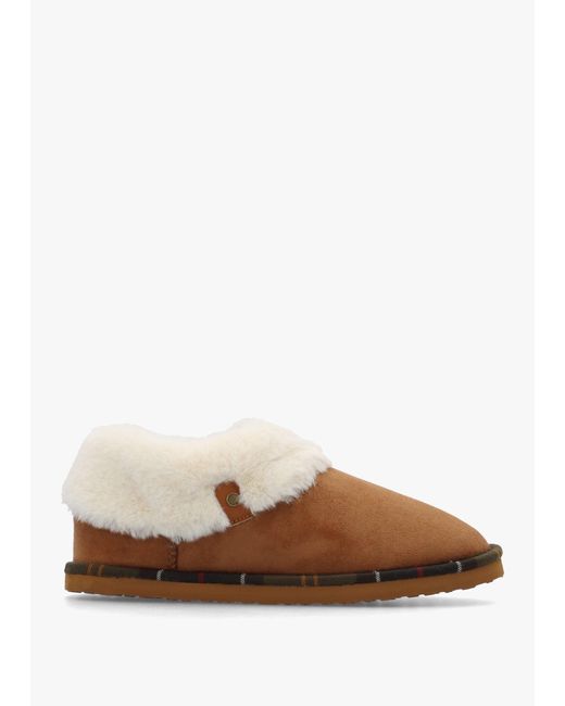 Barbour Brown Eloise Camel Bootie Slippers