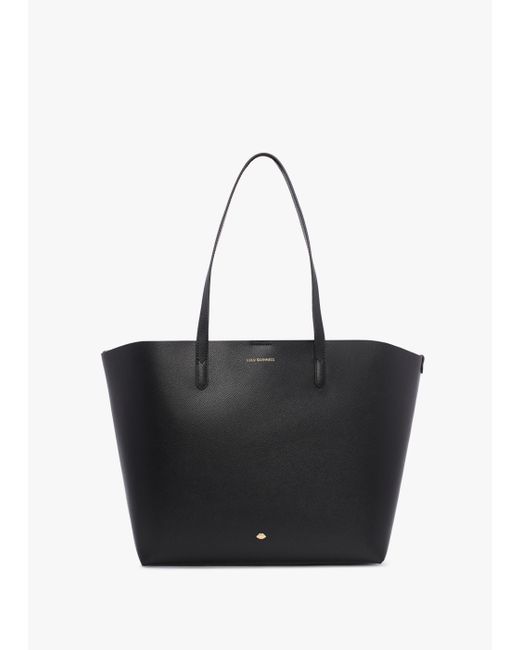 Lulu Guinness Large Ivy Black Leather Tote Bag