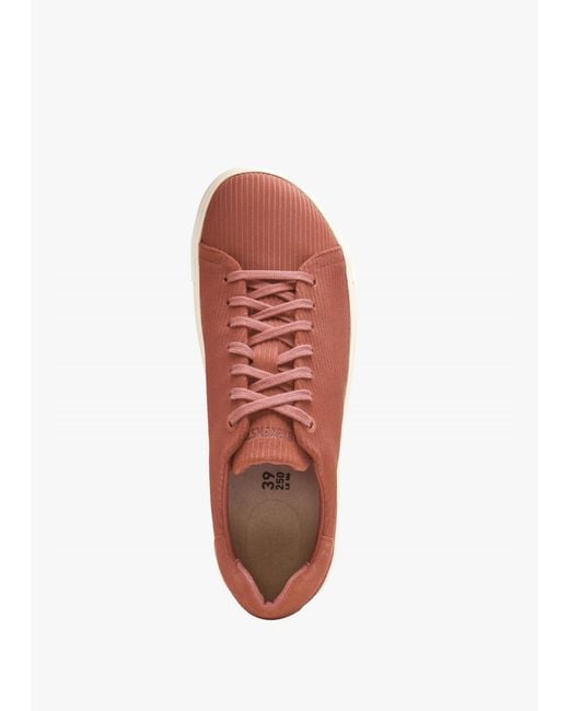 Birkenstock Brown Bend Low Sienna Suede Leather Trainers , Fabric