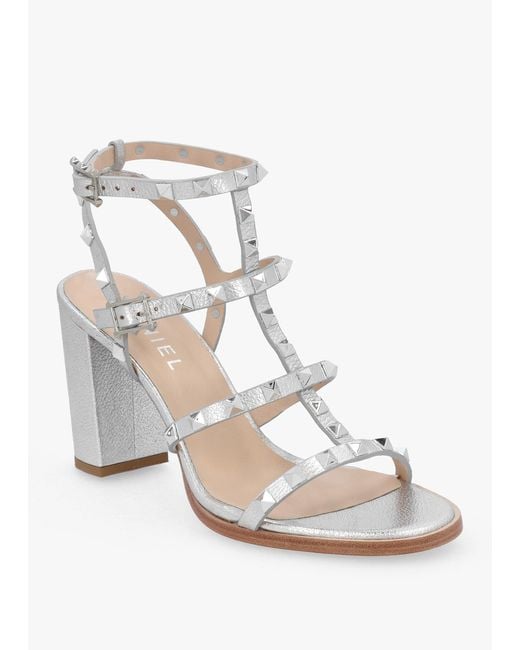Daniel White Pitter Studded Block Heeled Sandals