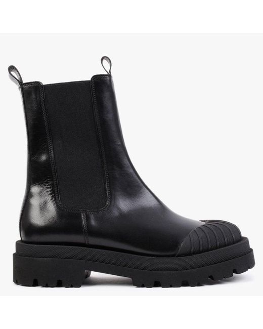 Kennel & Schmenger Studio Black Leather Tall Chelsea Boots | Lyst