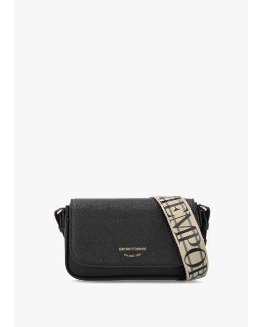 Emporio Armani Black Nero Cross-Body Bag