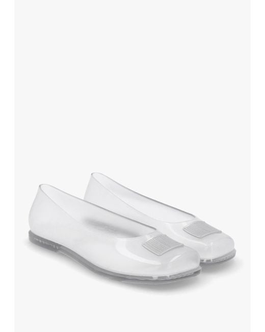 Marc Jacobs White X Melissa Ruby Clear Ballet Pumps
