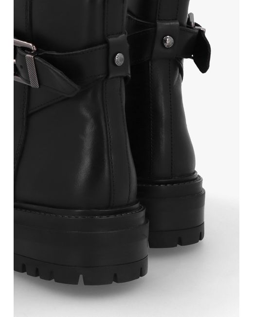 Moda In Pelle Black Omola Buckle Ankle Boots