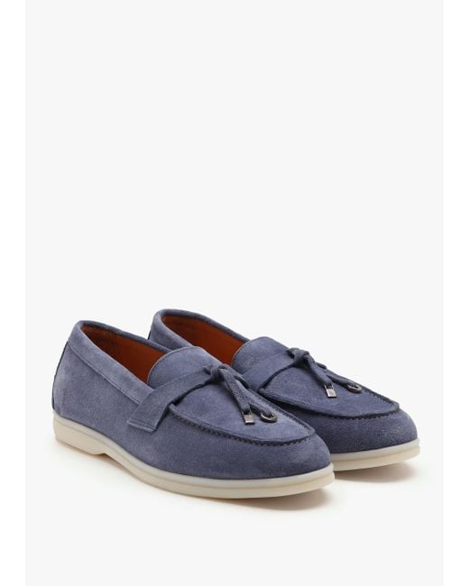 Daniel Siani Blue Suede Loafers