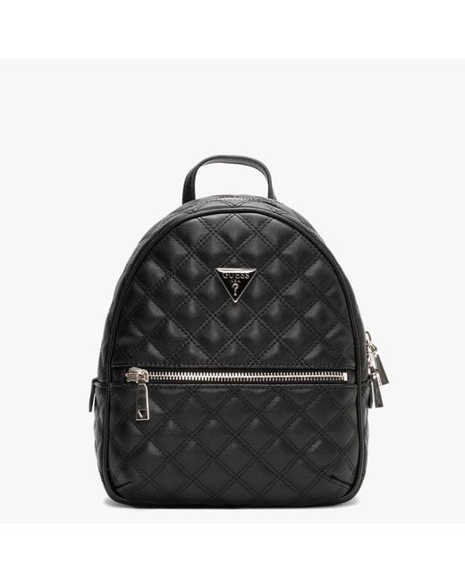 Guess Cessily Quilted Black Backpack