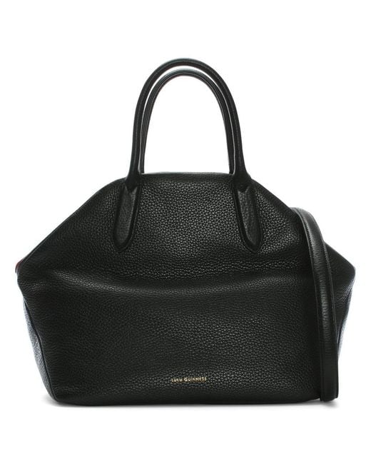 Lulu Guinness Black Peekaboo Lip Valentina Backpack