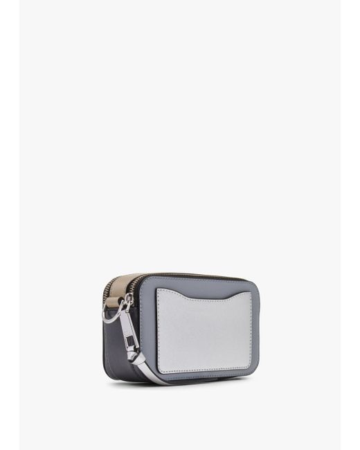 Marc Jacobs The Snapshot Wolf Grey Multi Leather Camera Bag in Gray Lyst