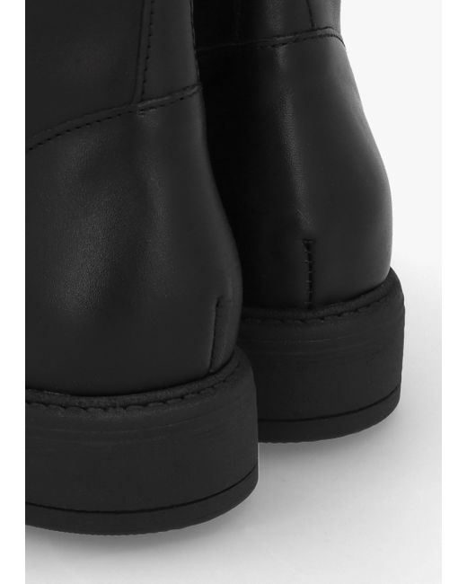 Daniel Lilia Black Leather Side Zip Ankle Boots