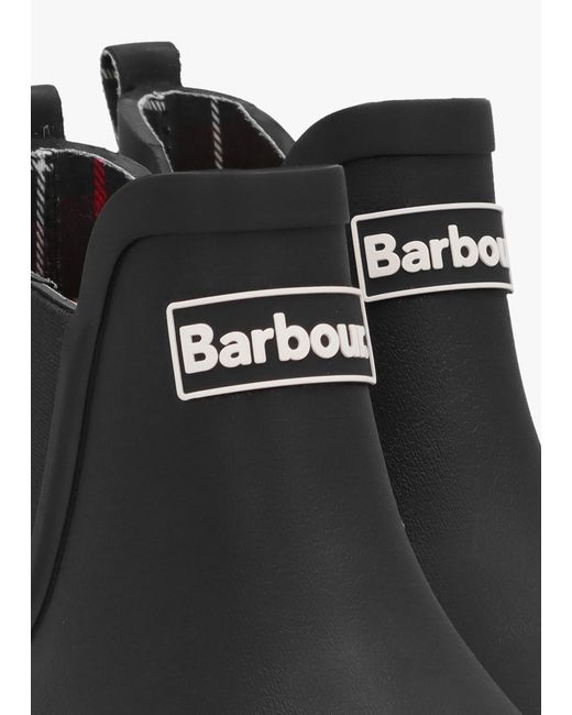 Barbour Black Wilton Rubber Welly Boots