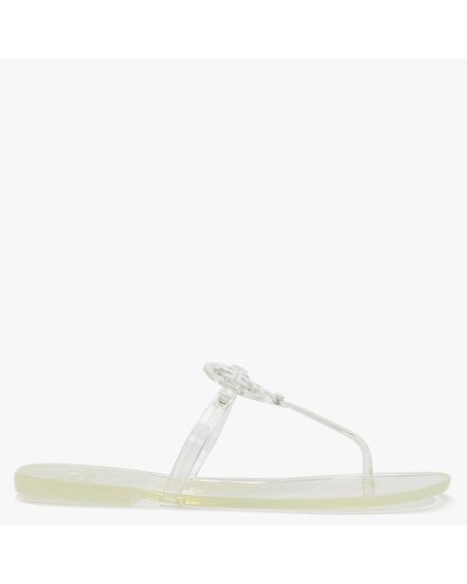 tory burch mini miller clear jelly sandals