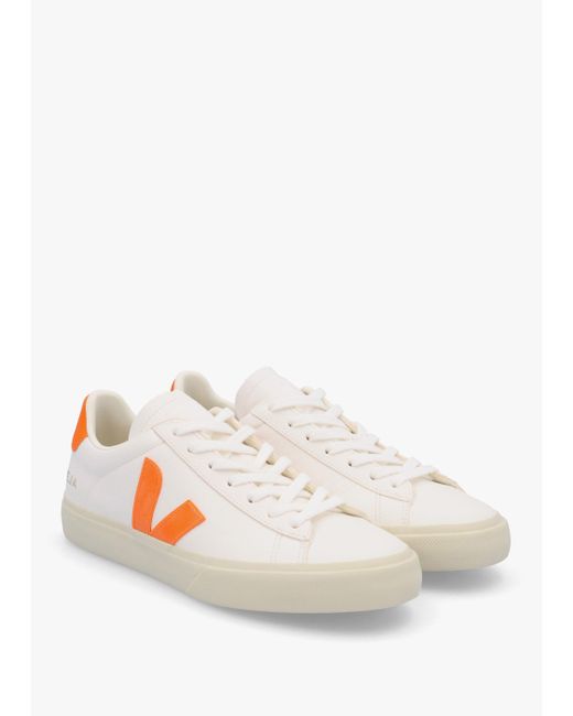 Veja Women's Campo Chromefree Leather Extra White Fury Trainers