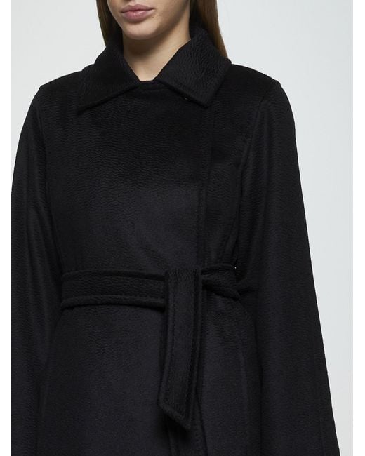 Max Mara Black Manuela Icon Camel Coat