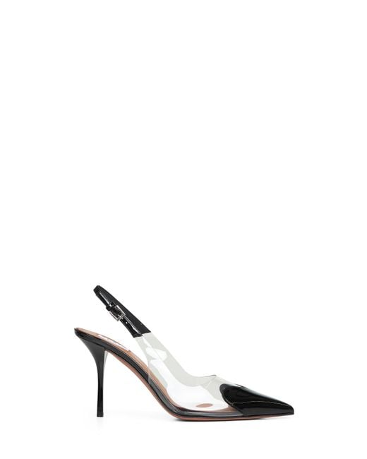 Alaïa White Le Cœur Slingback Pumps