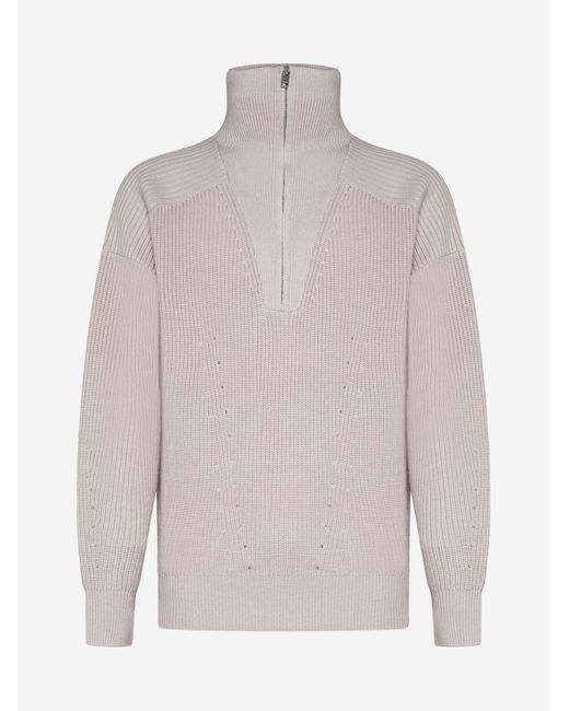 Isabel Marant White Benny Merino Wool Sweater for men