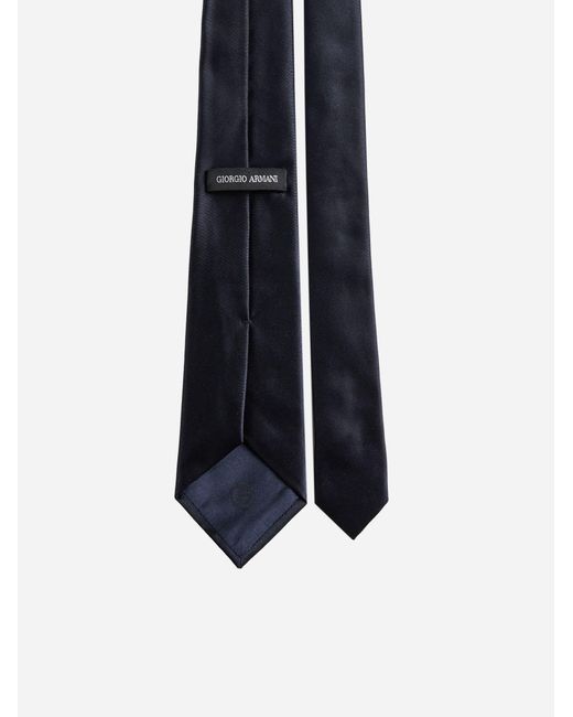 Giorgio Armani White Silk Tie for men