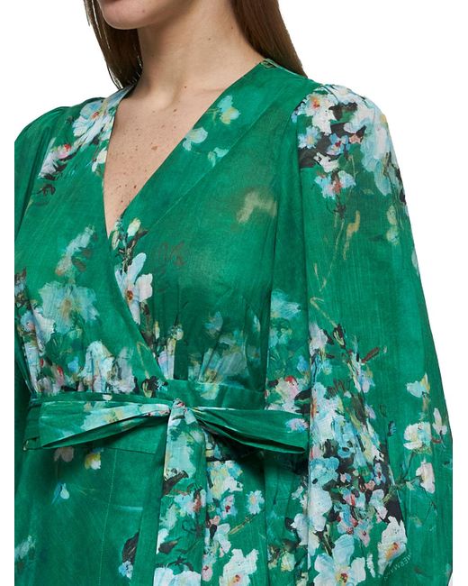 Abito Midi A Portafoglio Everley di Zimmermann in Green