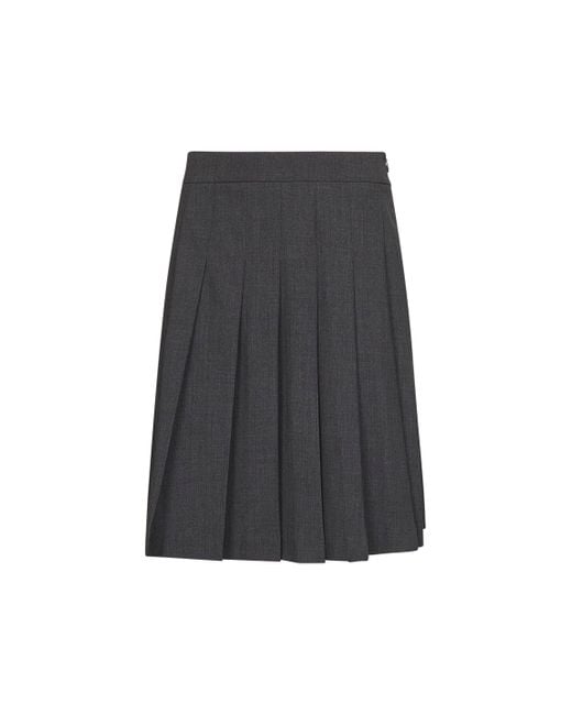 Gonna A Pieghe Gymbe di Blanca Vita in Black