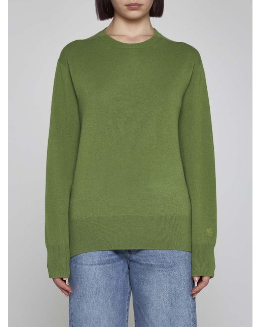 Totême  Green Cashmere Sweater