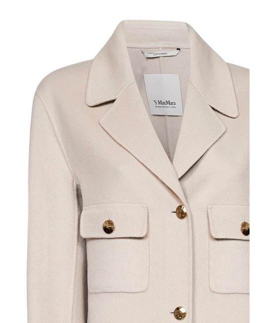 Max Mara Natural Double-Faced Wool Smmsorriso Jacket