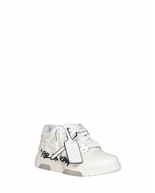 Off-White c/o Virgil Abloh White Out Of Office "For Walking" Sneakers