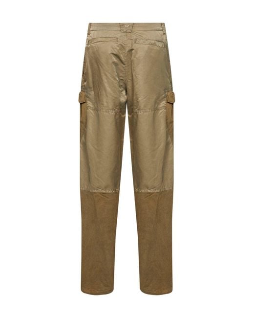 DIESEL Natural Khaki Stretch Cotton And Nylon P-Parker Cargo Trousers