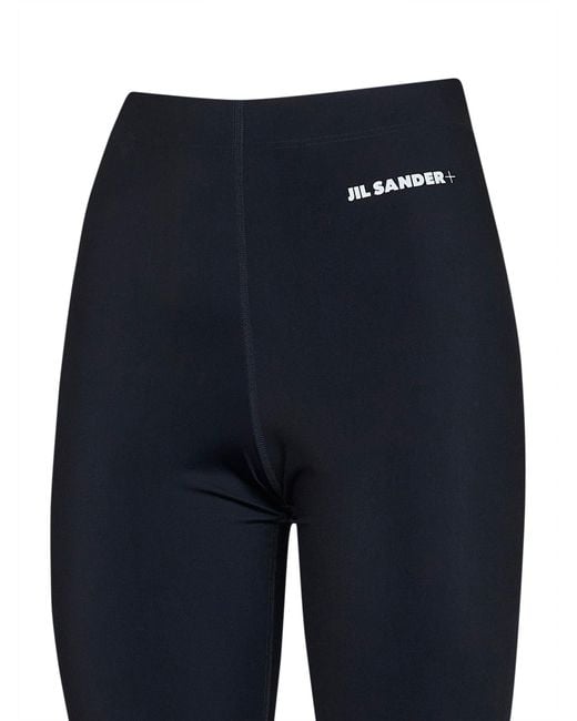 Jil Sander Blue Biker Shorts Cotton Jersey