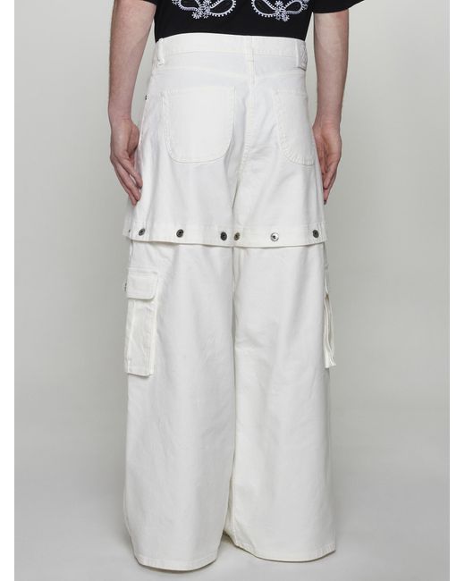 Off-White c/o Virgil Abloh White 90s Logo baggy Jeans for men