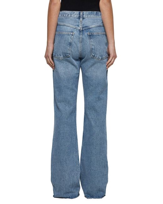 Agolde Light Blue Denim Leena Jeans