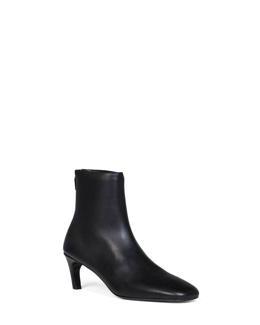 Totême Black Soft Nappa Leather Ankle Boots