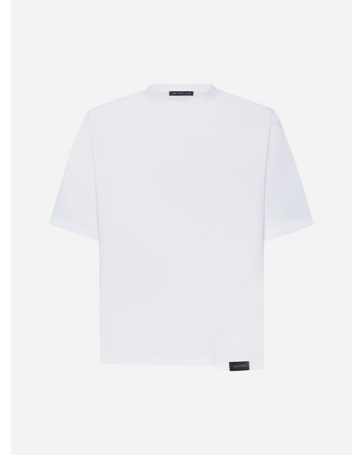 Low Brand White Cotton T-shirt for men