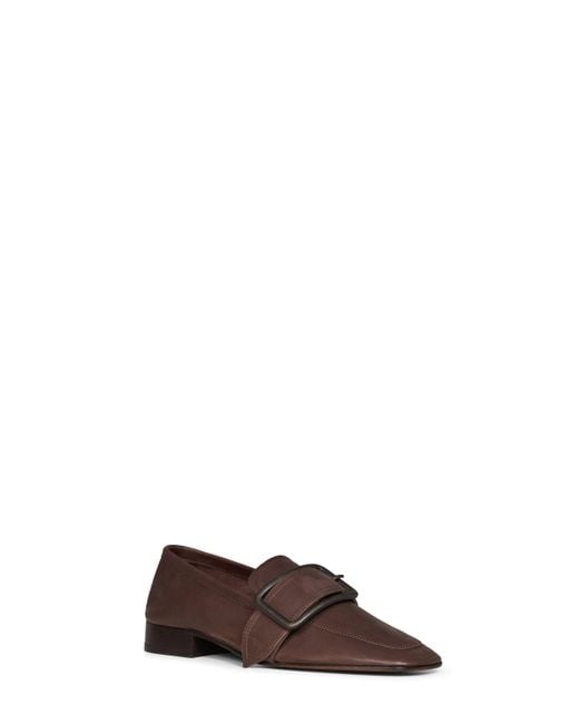 Dries Van Noten Brown Natural-Grain Leather Loafers